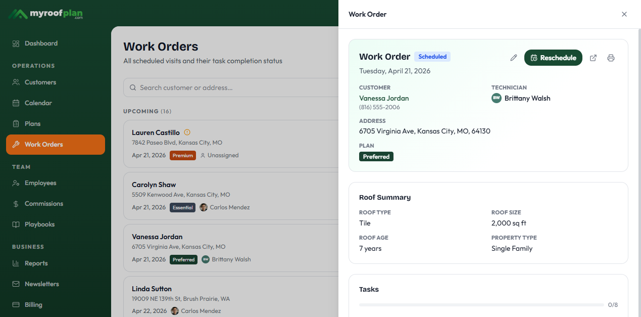 Work Order Detail